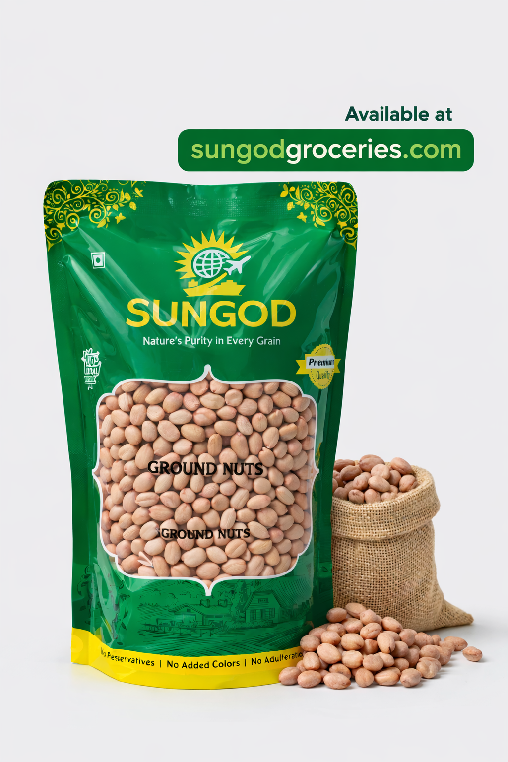 Raw GroundNuts/Raw Peanuts - Raw, 1 kg