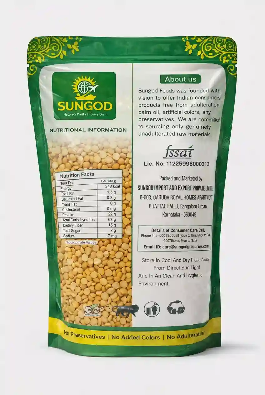 TOOR DAL (కంది పప్పు)  500g